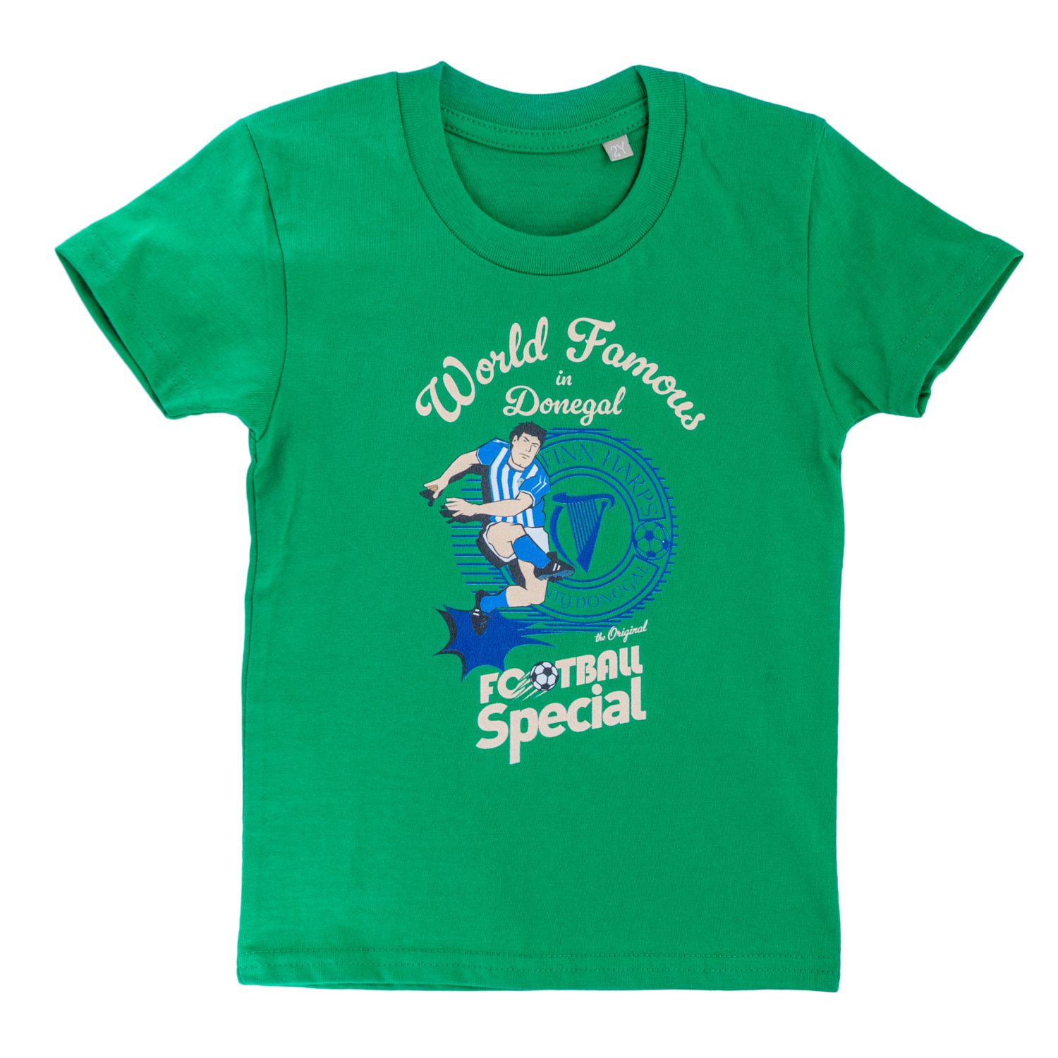 Finn Harps x Football Special T-Shirt, Green, Kids