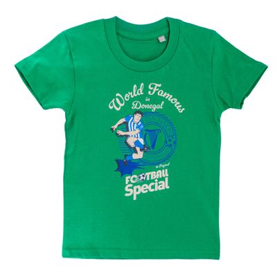 Finn Harps x Football Special T-Shirt, Green, Kids