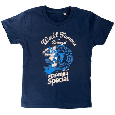 Finn Harps x Football Special T-Shirt, Navy, Kids