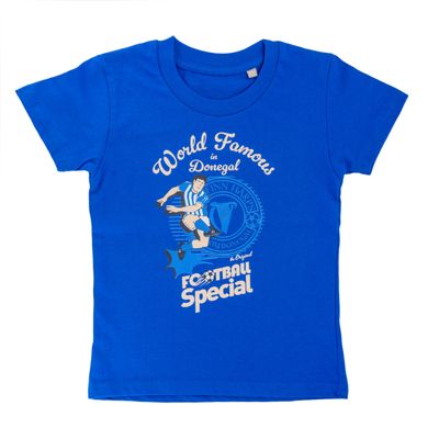 Finn Harps x Football Special T-Shirt, Royal Blue, Kids