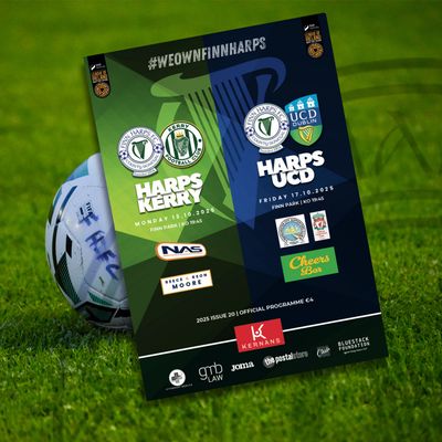 DIGITAL Issue 20 2025, Finn Harps v Kerry / UCD Double Match Programme