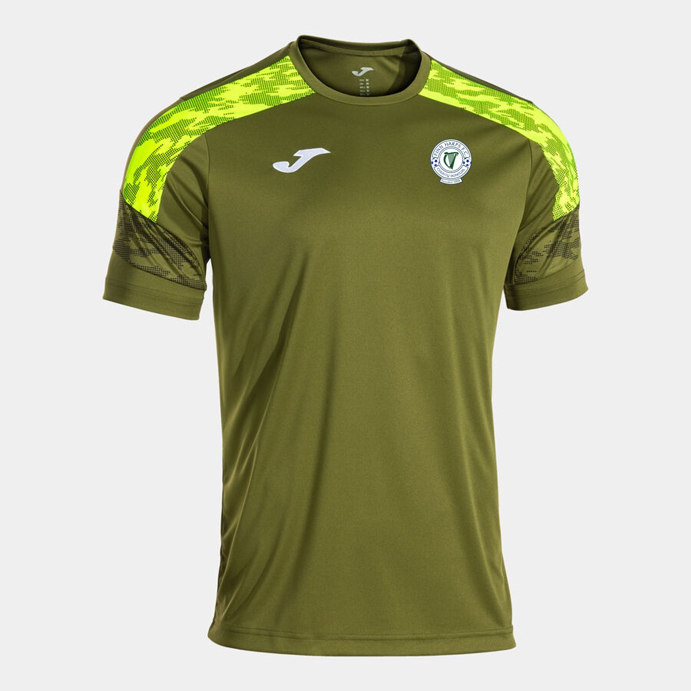 Finn Harps 2026 Training Top, Green Fluorescent Yellow, Kids