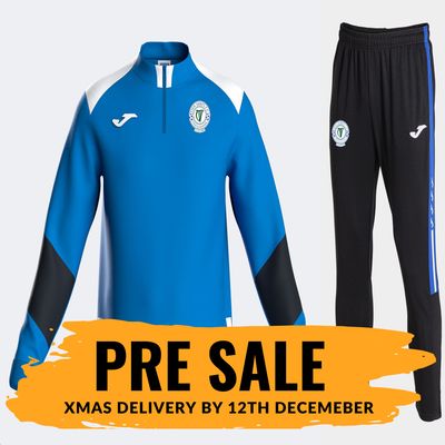 Finn Harps 2026 Player Tracksuit, Royal Blue/Black, Kids