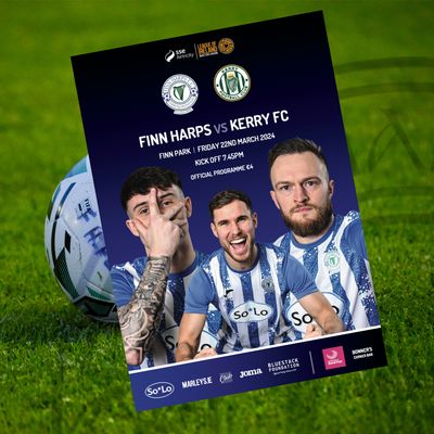 Issue 4 2024, Finn Harps v Kerry FC Official Match Programme