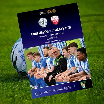 Issue 8 2024, Finn Harps v Treaty Utd Official Match Programme