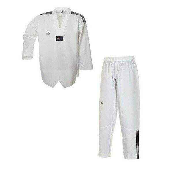 Adidas Taekwondo Anzug AdiClub 3 weißes Revers