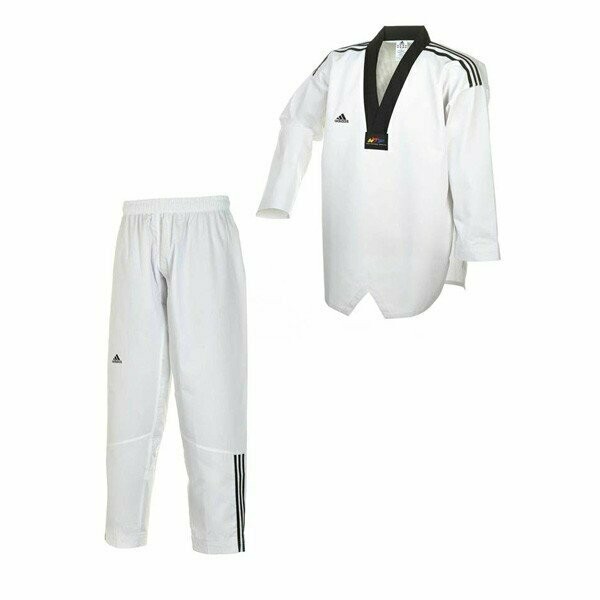 Adidas Taekwondo Anzug AdiClub 3 schwarzes Revers Adidas Taekwondo Anzug AdiClub 3 schwarzes Revers