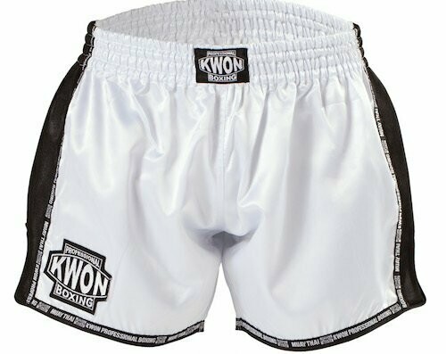 Weiße Box Shorts Muay Thai Evolution von Kwon, Boxhose