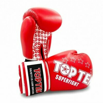 Top Ten 10oz Boxhandschuhe Superfight 3000 Rot