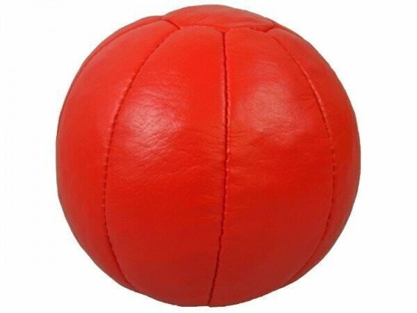Medizinball aus Rindsleder 3kg Rot Medizinball aus Rindsleder 3kg Rot