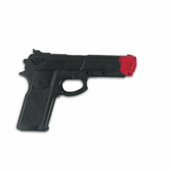 Trainings-Gummipistole mit roter Spitze Trainings-Gummipistole mit roter Spitze