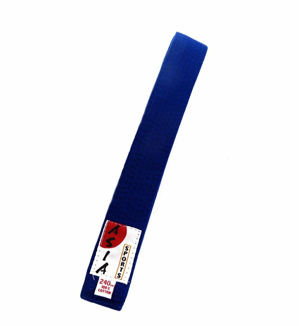 Budo Gürtel Asia Sports - Blau, Länge: 240 cm