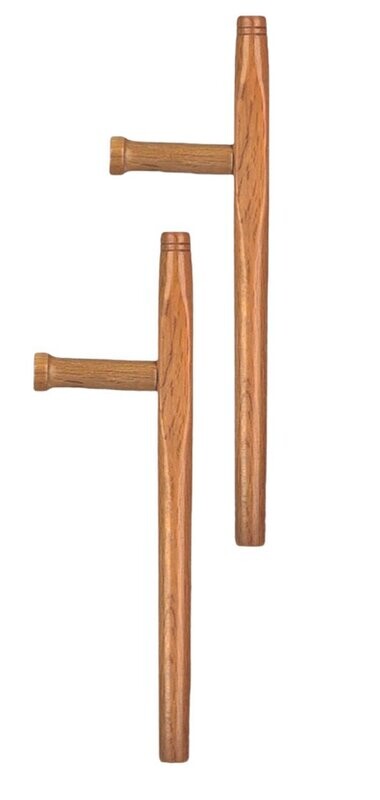 Paar Tonfa aus Hartholz braun