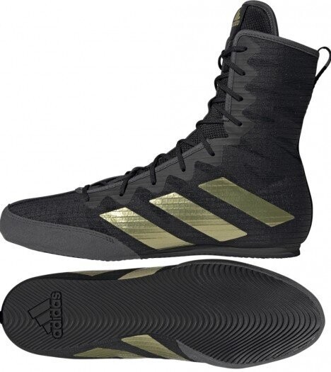 adidas Boxstiefel Box Hog 4 black/gold adidas Boxstiefel Box Hog 4 black/gold