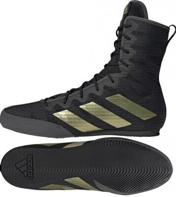 adidas Boxstiefel Box Hog 4 black/gold adidas Boxstiefel Box Hog 4 black/gold