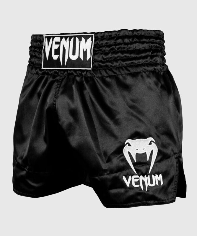 Venum Muay Thai Shorts Classic Black/White Venum Muay Thai Shorts Classic Black/White