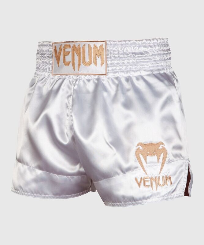Venum Muay Thai Shorts Classic White/Gold Venum Muay Thai Shorts Classic White/Gold