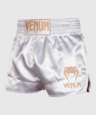 Venum Muay Thai Shorts Classic White/Gold