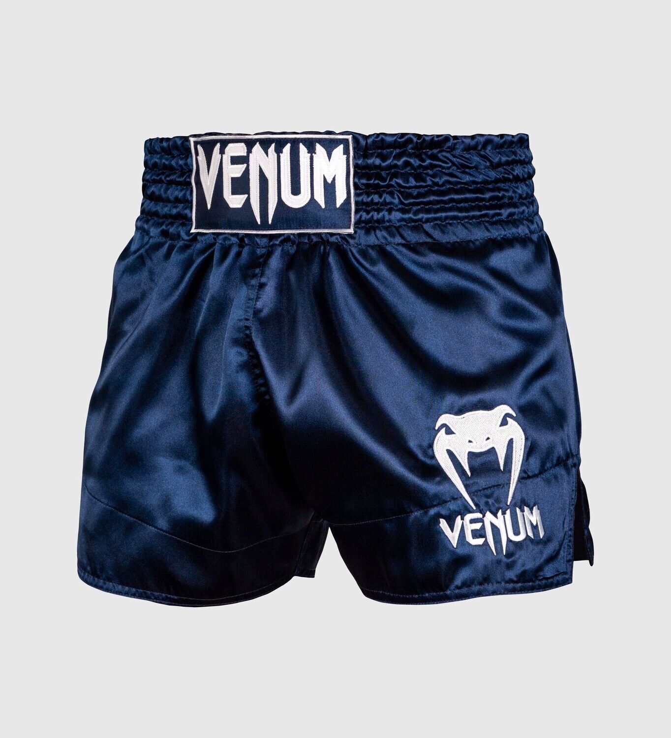 Venum Muay Thai Shorts Classic Navy Blau/Weiß, Größe: S