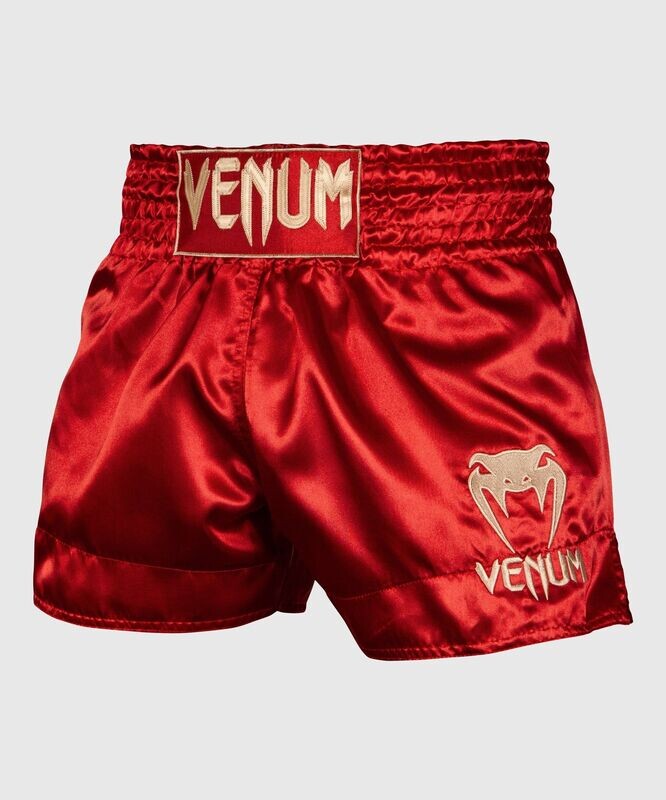 Venum Muay Thai Shorts Classic Bordeaux/gold Venum Muay Thai Shorts Classic Bordeaux/gold