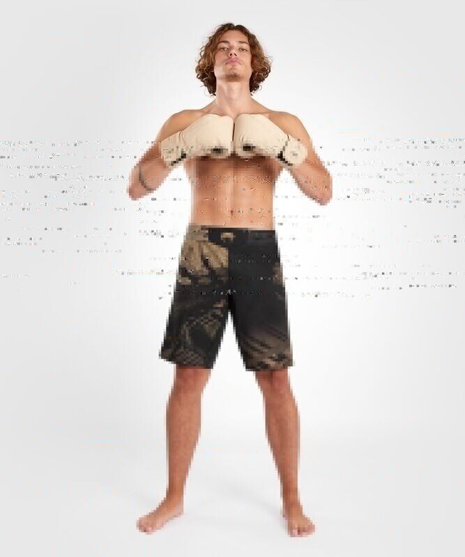 Venum Gorilla Jungle Fightshorts Schwarz-Sand Venum Gorilla Jungle Fightshorts Schwarz-Sand
