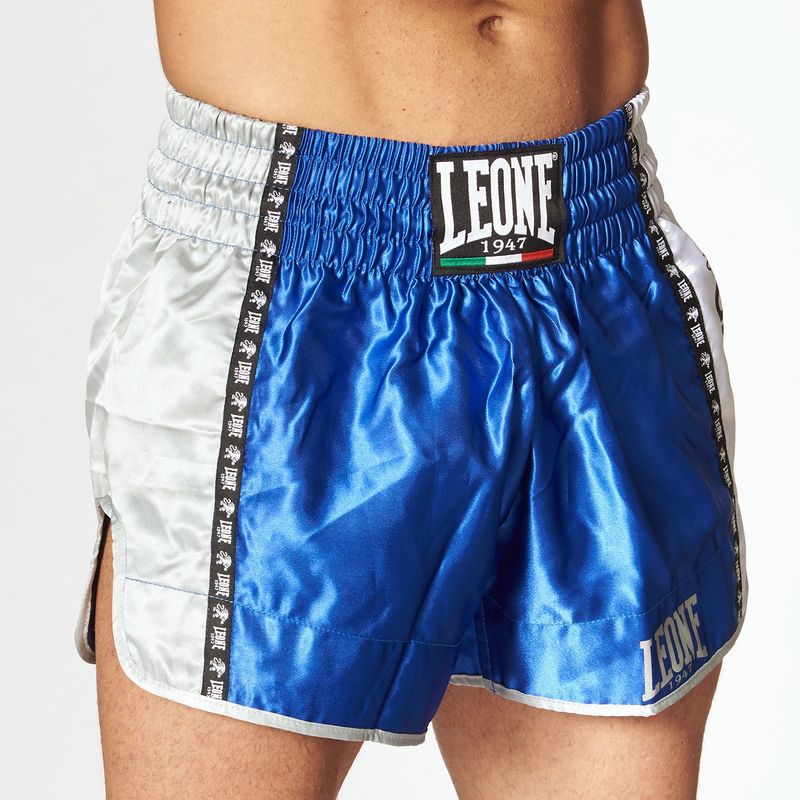 Leone Muay Thai Shorts blau/weiß Leone Muay Thai Shorts blau/weiß