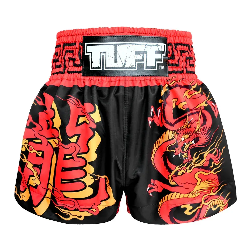 Thai Box Shorts Tuff -Red Dragon- made in Thailand