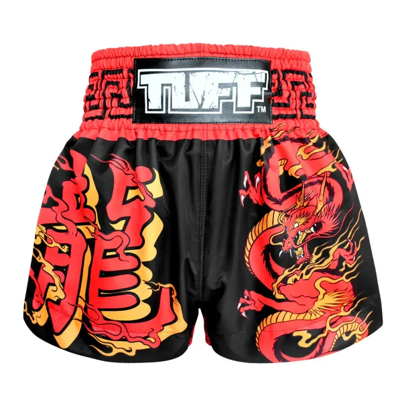 Thai Box Shorts Tuff -Red Dragon- made in Thailand Thai Box Shorts Tuff -Red Dragon- made in Thailand