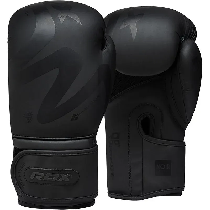 Boxhandschuhe RDX Noir schwarz, Größe: 10oz