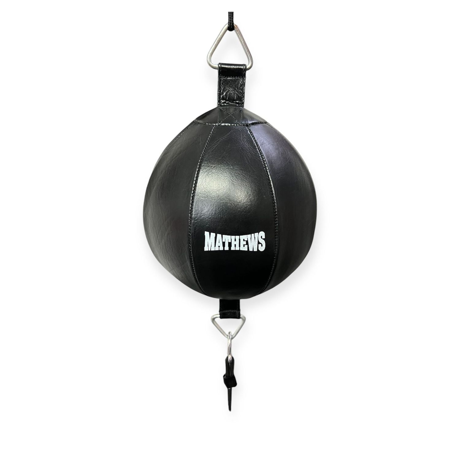 Mathews Punchingball aus Leder in schwarz