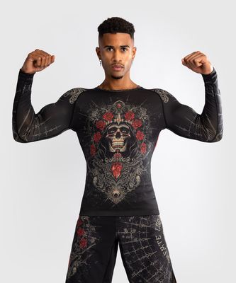 VenumSanta Muerte 5.0  Langarm-Rashguard - Schwarz/Gold