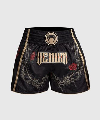Venum Santa Muerte 5.0 Thaiboxshorts Schwarz/Gold Venum Santa Muerte 5.0 Thaiboxshorts Schwarz/Gold