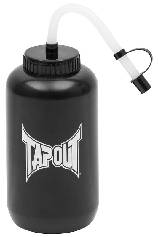 Tapout Water Bottle Trinkflasche Black mit Trinkhalm Tapout Water Bottle Trinkflasche Black mit Trinkhalm
