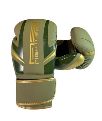 Boxhandschuhe REX Khaki/Gold Boxhandschuhe REX Khaki/Gold