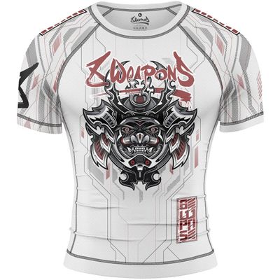 8 Weapons Samurai 2.0 Kurzarm-Rashguard - Weiß/Rot 8 Weapons Samurai 2.0 Kurzarm-Rashguard - Weiß/Rot