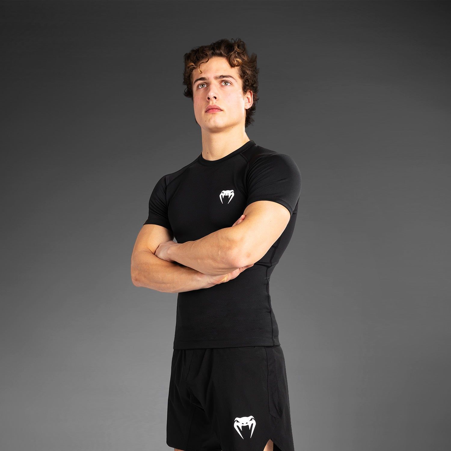 Venum Contender  Kurzarm-Rashguard - Schwarz
