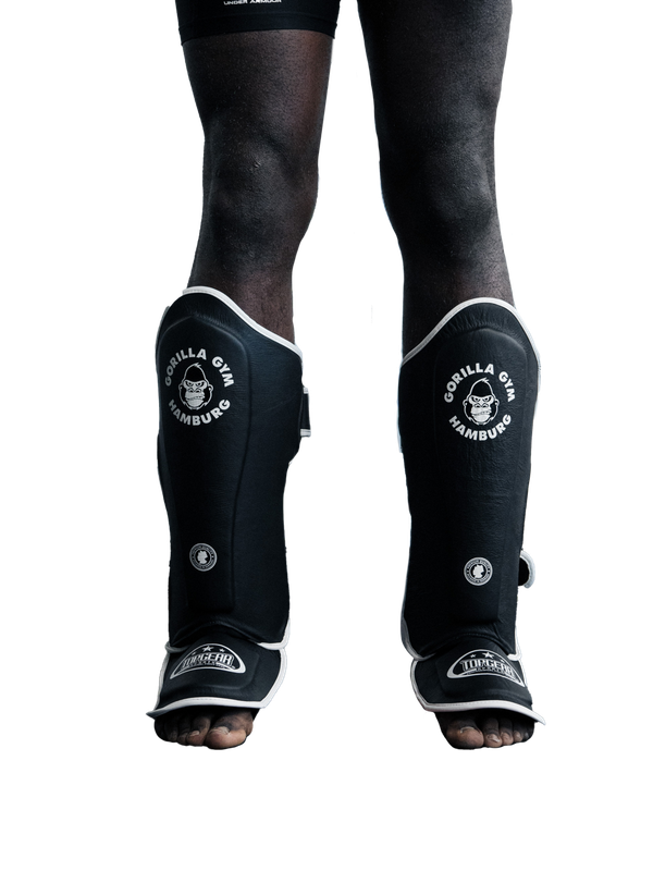 Schienbeinspannschutz "Gorilla Gym" Muay Thai Leder