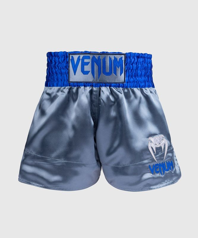 Venum Muay Thai Shorts Classic Silber/Blau