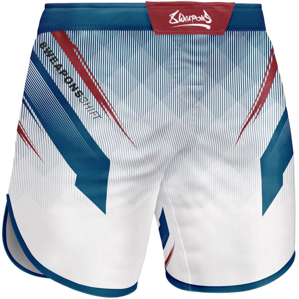 8 Weapons Shift 2.0 Fightshorts weiß/blau/rot