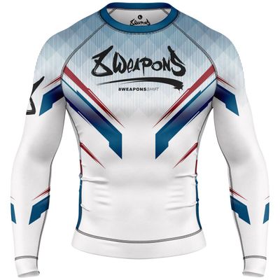 8 Weapons Shift Langarm-Rashguard - Weiß/Rot 8 Weapons Shift Langarm-Rashguard - Weiß/Rot