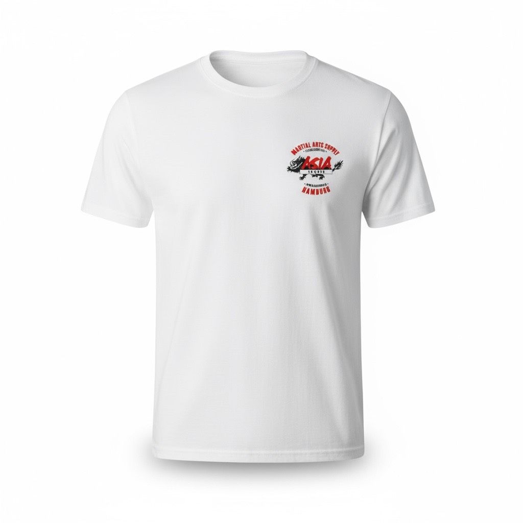 T-Shirt Asia Sports mit Backprint in weiß T-Shirt Asia Sports mit Backprint in weiß
