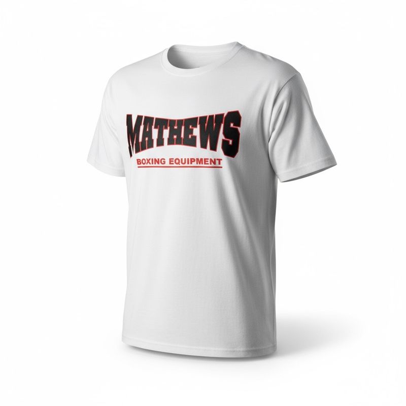 T-Shirt Mathews in weiß T-Shirt Mathews in weiß