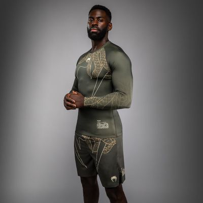 Venum Serpenti Langarm-Rashguard Khaki/Bronze Venum Serpenti Langarm-Rashguard Khaki/Bronze