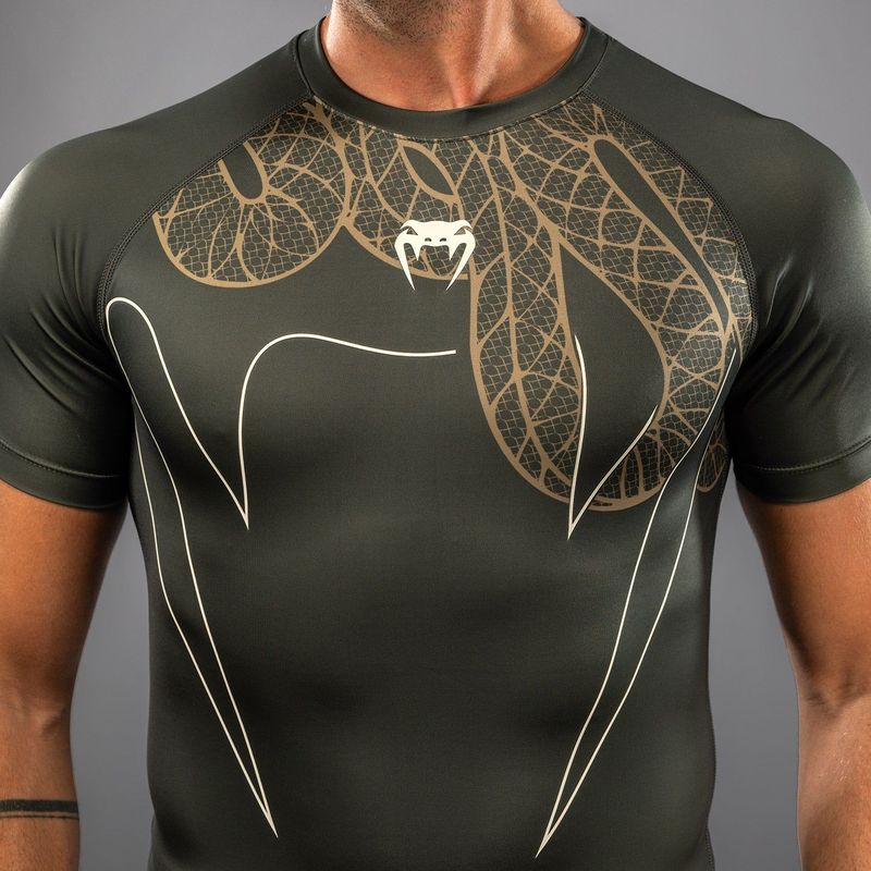 Venum Serpenti Kurzarm-Rashguard Khaki/Bronze Venum Serpenti Kurzarm-Rashguard Khaki/Bronze