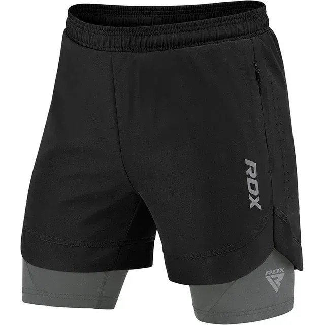 RDX Fightshorts "T16" schwarz mit compression shorts