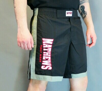 Fight Shorts Mathews - MMA Fightshorts Schwarz-Grau Fight Shorts Mathews - MMA Fightshorts Schwarz-Grau