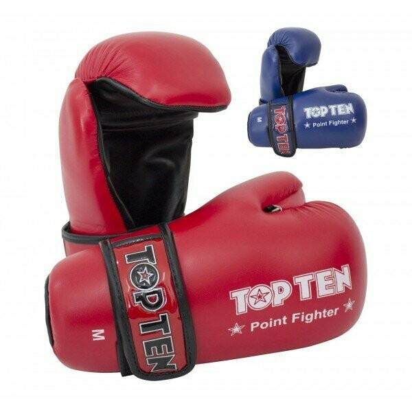 Top Ten Semikontakt-Handschuh Pointfighter in Rot