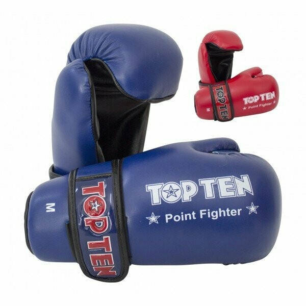 Top Ten Semikontakt-Handschuh Pointfighter in Blau