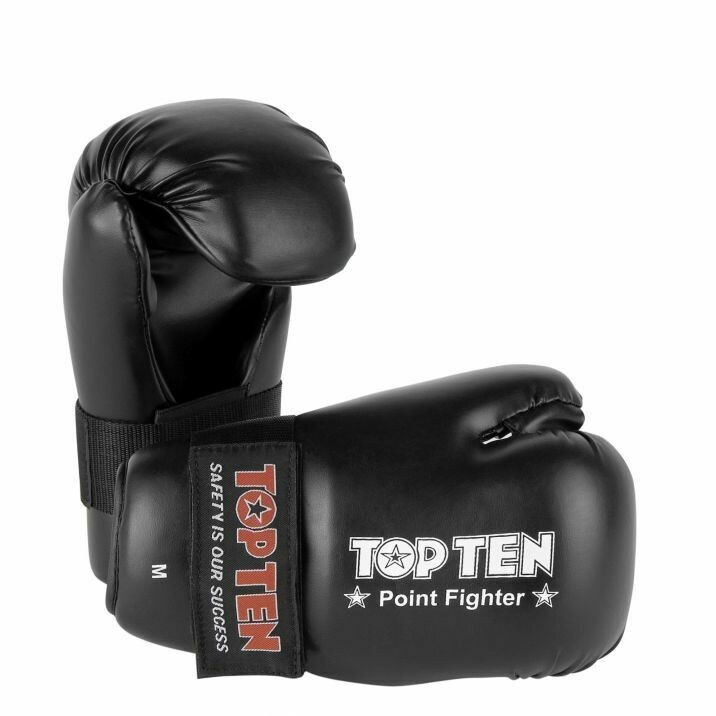 Top Ten Semikontakt-Handschuh Pointfighter in Schwarz