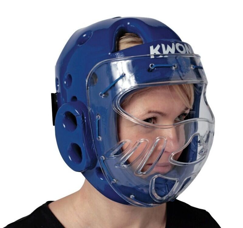 Kopfschutz KSL mit Visier Blau Kopfschutz KSL mit Visier Blau